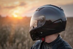 Photo of motorcycle helmet