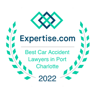 Expertise.com Best Car Accident Lawyers in Port Charlotte badge, 2022