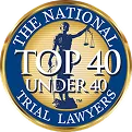 National Trial Lawyers Top 40 Under 40 badge