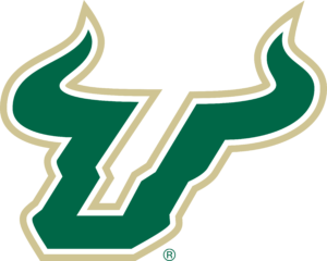 Green logo of South Florida Bull University