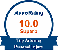 Avvo Top Attorney Personal Injury 2026 badge